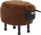Beliani Pufa zwierzak ze schowkiem brązowa SHEEP 3