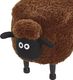 Beliani Pufa zwierzak ze schowkiem brązowa SHEEP 8