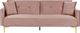 Shumee Sofa rozkładana welurowa różowa LUCAN 1
