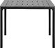 Shumee Stół ogrodowy szary 95 x 95 cm PRATO 3