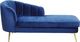 Shumee Szezlong welurowy lewostronny ciemnoniebieski ALLIER 1