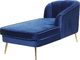 Shumee Szezlong welurowy lewostronny ciemnoniebieski ALLIER 3