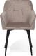 Shumee Zestaw 2 krzeseł welurowy beżowoszary JASMIN 2