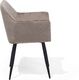 Shumee Zestaw 2 krzeseł welurowy beżowoszary JASMIN 4
