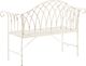 Shumee Ławka ogrodowa 130 cm biała MILAZZO 4
