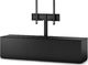 Sonorous Stolik RTV z uchwytem ST261T-BLK-BLK-BW 1