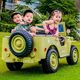 Import SUPER-TOYS WIELKI WOJSKOWY Samochód na akumulator 4x4 3osobowy autko 12V 25