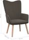 vidaXL Fotel, ciemnoszary, obity aksamitem 6
