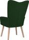 vidaXL Fotel, ciemnozielony, obity aksamitem 5