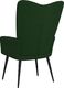 vidaXL Fotel, ciemnozielony, obity aksamitem 5