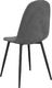 vidaXL Krzesła stołowe, 4 szt., ciemnoszare, obite aksamitem 7