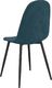 vidaXL Krzesła stołowe, 2 szt., niebieskie, obite aksamitem 7