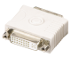 Adapter AV Lindy DVI-D - DVI-I biały (32102) 1