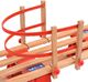 vidaXL Sanki drewniane z oparciem składane 119 cm czerwone 7