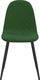 vidaXL Krzesła stołowe, 4 szt., ciemnozielone, obite aksamitem 5