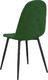 vidaXL Krzesła stołowe, 4 szt., ciemnozielone, obite aksamitem 7