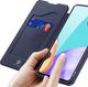 Dux Ducis Etui ochronne z klapką Dux Ducis Skin X skórzane do Galaxy A52/ A52s 4G/5G Granatowe + Szkło 5
