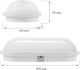 SpectrumLED TECHNIC LAMP KANAŁOWA 20W 1850lm NW 230V 120st IP54 IK10 270x145x70mm BIAŁY owalna czujnik ruchu PIR himp 1