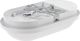 SpectrumLED TECHNIC LAMP KANAŁOWA 20W 1850lm NW 230V 120st IP54 IK10 270x145x70mm BIAŁY owalna czujnik ruchu PIR himp 2