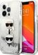 Karl Lagerfeld Etui Karl Lagerfeld KLHCP13XKICGLS Apple iPhone 13 Pro Max srebrny/silver hardcase Liquid Glitter Karl&Choupette Head 1