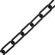 vidaXL Łańcuch ostrzegawczy, czarny, 100 m, 4 mm, plastikowy 2