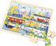 Viga 44582 Puzzle na podkładce 48 elementów - poznajemy transport w mieście 3
