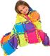 Jokomisiada Kocyk patchwork zestaw kreatywny DIY polar ZA1551 3