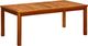 vidaXL Ogrodowy stolik kawowy, 110x60x45 cm, lite drewno akacjowe 1