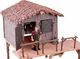 Figurka Jokomisiada Rancho, gospodarz, koń, kozy, zwierzęta, zagroda (ZA3130) 6