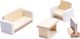 Kontext Domek dla lalek drewniany MDF + mebelki 78cm czarny LED 12