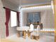 Kontext Domek dla lalek drewniany MDF + mebelki 78cm czarny LED 4