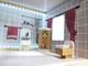 Kontext Domek dla lalek drewniany MDF + mebelki 78cm czarny LED 7