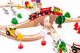 Ecotoys Drewniany pociąg kolejka na baterie 78el 5