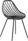 Shumee Zestaw 2 krzeseł do jadalni czarny CANTON 2