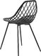 Shumee Zestaw 2 krzeseł do jadalni czarny CANTON 4