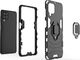 Hurtel Ring Armor pancerne hybrydowe etui pokrowiec + magnetyczny uchwyt Samsung Galaxy A22 4G niebieski 3