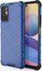 Hurtel Honeycomb etui pancerny pokrowiec z żelową ramką Xiaomi Redmi Note 10 5G / Poco M3 Pro niebieski 1