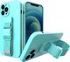 Hurtel Rope case żelowe etui ze smyczą łańcuszkiem torebka smycz iPhone 12 jasnoniebieski 1