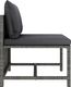 vidaXL Środkowa sofa modułowa z poduszkami, polirattan, szara 2