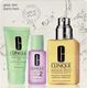 Clinique Zestaw do mycia twarzy Great Skin (W) 30 ml + mleczko oczyszczające 30 ml + drażniący krem nawilżający naturalny 125ml 1