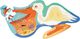 Scratch Scratch, Puzzle konturowe Pelikan 24 elem. 2