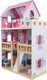Funfit Drewniany domek dla lalek z oświetleniem LED RGB + 2 lalki (3046) 3