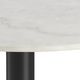 Actona Stół okrągły Corby marmur/czarny 105cm 1