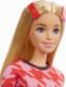 Lalka Barbie Mattel Fashionistas Modna przyjaciółka - Blondynka, różowe spineczki (GRB59) 5