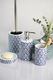 Dozownik do mydła dozownik mydła Lorca 360 ml niebiesko-ceramiczny/biały 4