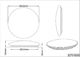 Lampa sufitowa lampa sufitowa Lunar60 x 12 cm akrylowa szara 2-częściowa 4