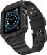 Hurtel Protect Strap Band opaska z etui do Watch 7 / 6 / 5 / 4 / 3 / 2 / SE (41 / 40 / 38mm) obudowa pancerny pokrowiec na zegarek czarny 2