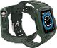 Hurtel Protect Strap Band opaska z etui do Watch 7 / 6 / 5 / 4 / 3 / 2 / SE (45 / 44 / 42mm) obudowa pancerny pokrowiec na zegarek zielony 3