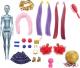 Lalka Barbie Barbie Color Reveal - Imprezowe stylizacje fioletowe włosy (HBG38/HBG40) 4