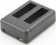 Xrec Ładowarka Usb Na Dwa Akumulatory Do Ahdbt-401 / Gopro Hero 4 Black Silver 3